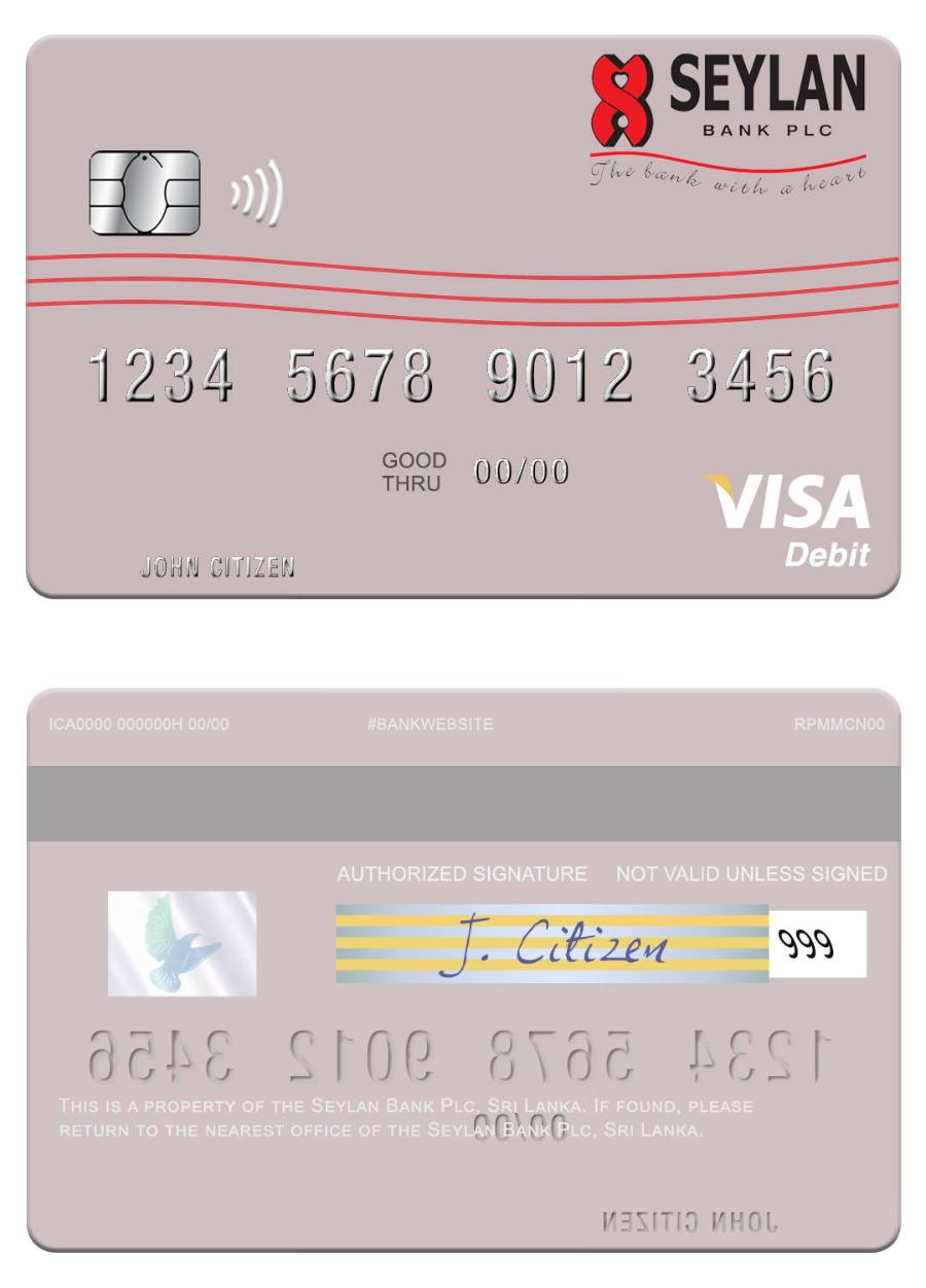 Sri Lanka Seylan Bank Plc visa debit card